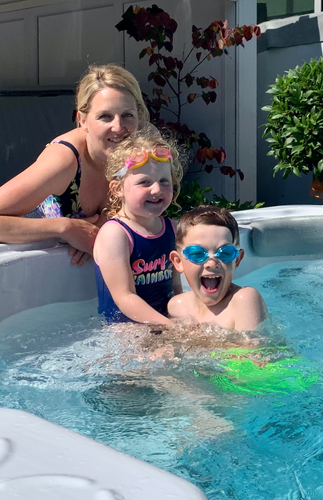 Family In Swimspa Hydrolife Image